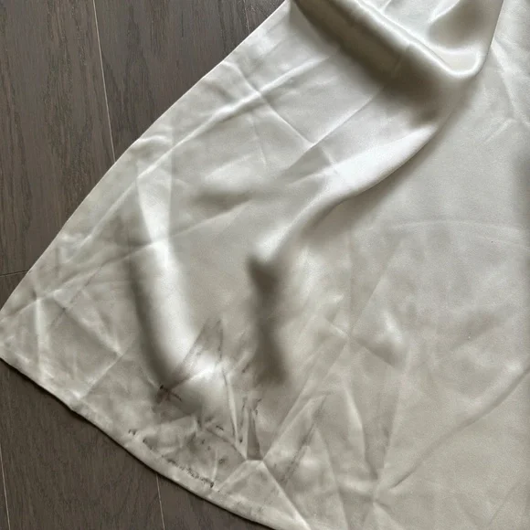 Reformation Margot Wedding Dress Gown Silk Satin Ivory Mermaid Train With Tags 6 - Picture 9 of 13